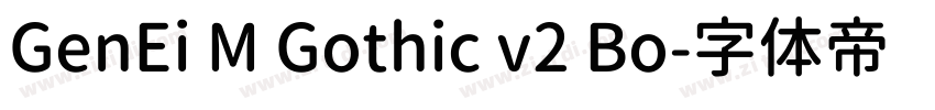 GenEi M Gothic v2 Bo字体转换